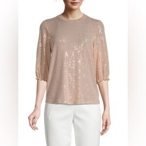 NANETTE BY NANETTE LEPORE Sequin Top size M